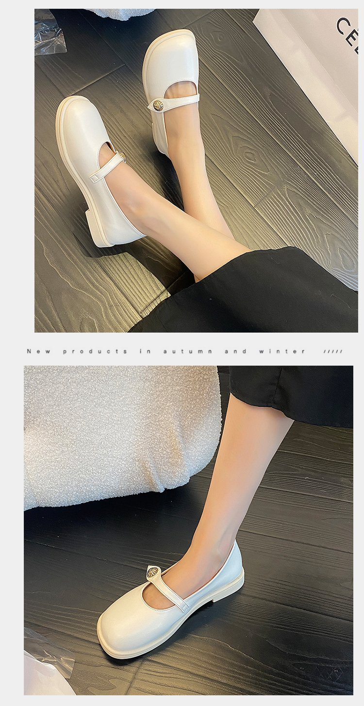 浅口低跟软面小皮鞋女2022年夏季新款学院风休闲舒适女式单鞋批发详情6