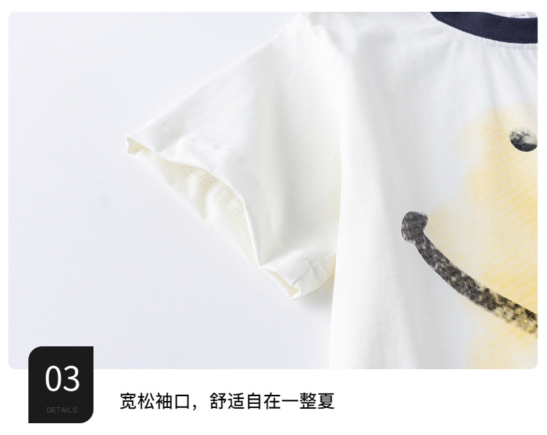 男童夏季凉感卡通短袖T恤2025新款儿童装夏装中大童宽松半袖上衣详情10