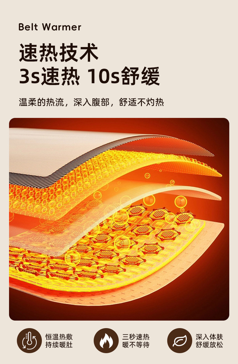 电热暖宫腰带大姨妈神器月经期护宫寒痛经缓解按摩暖宝宝女生专用详情5