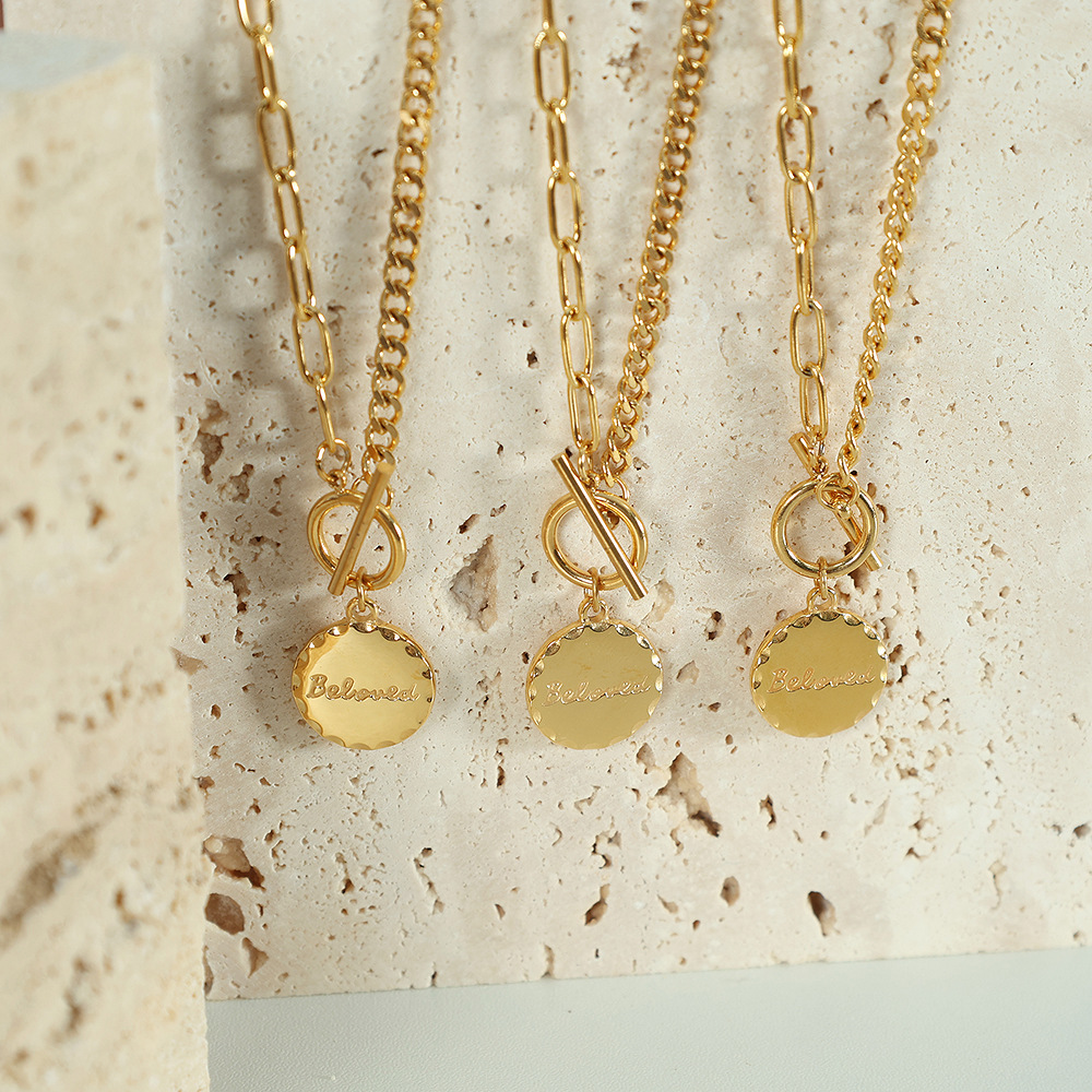 Cross-border best-selling necklace, high-end and elegant design, collarbone chain, European and American retro, versatile and fashionable pendant for women pic 1