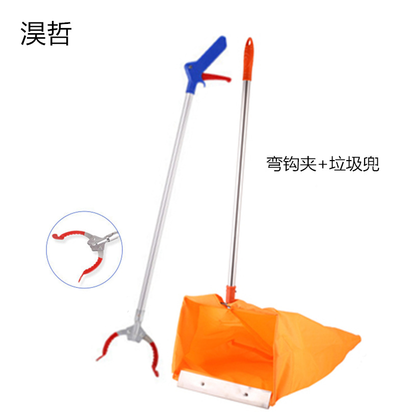 环卫防风簸箕布户外垃圾斗环卫工人室外扫垃圾铲垃圾兜夹子垃圾夹详情13