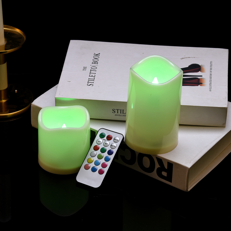 Wholesale creative led electronic candle lamps from the manufacturer, simulating 18-key intelligent remote control candles for wedding and home decoration pic 2
