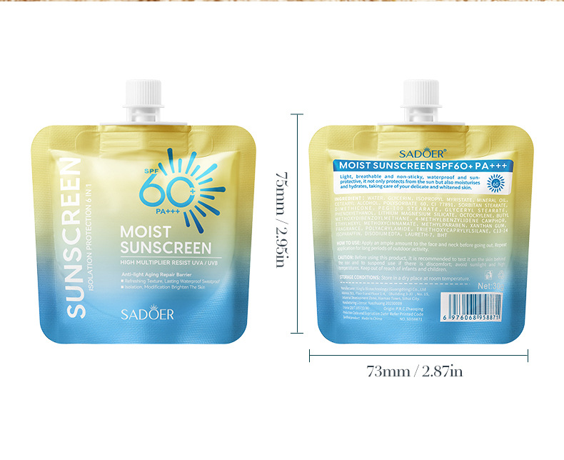 全英文SADOER高倍 隔离霜防紫外线跨境外贸批发专供外贸详情37