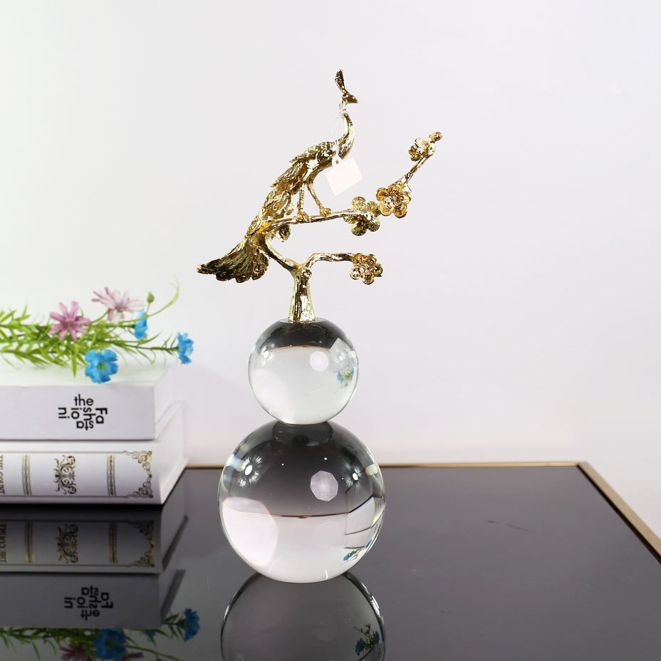 Housewarming gift creative home, crystal gourd art display, TV cabinet, living room decoration, modern light luxury handicrafts pic 18