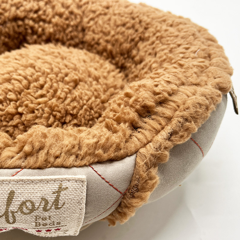 椭圆形狗窝麂皮绒天蓝色圆形狗窝猫窝宠物窝批发详情2