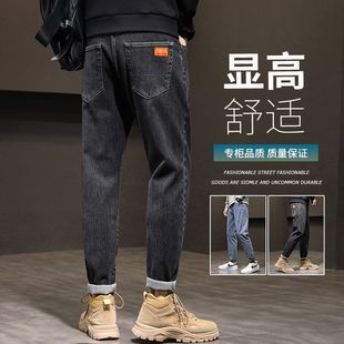 春夏款垂感长裤子男士宽松直筒秋春秋时尚工装休闲运动阔腿裤学生详情4