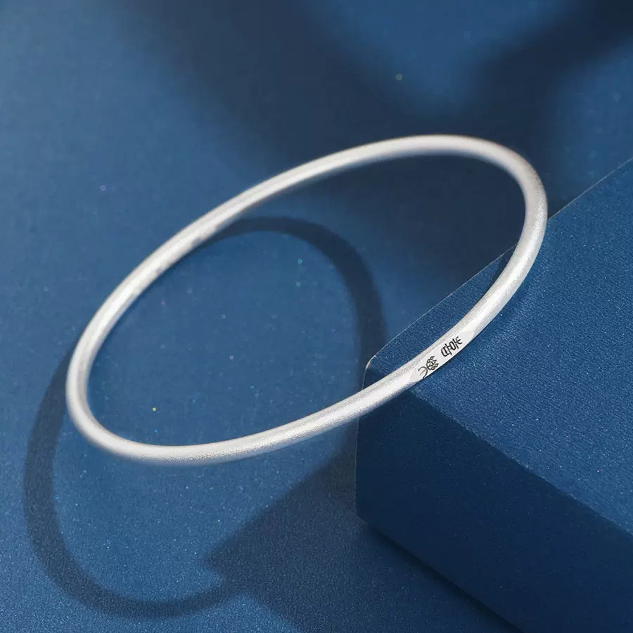 Peace, Joy, Contentment, Self-discipline Bracelet, female Internet celebrity trend, Chinese artistic solid bracelet, gift for women with engraved characters pic 3