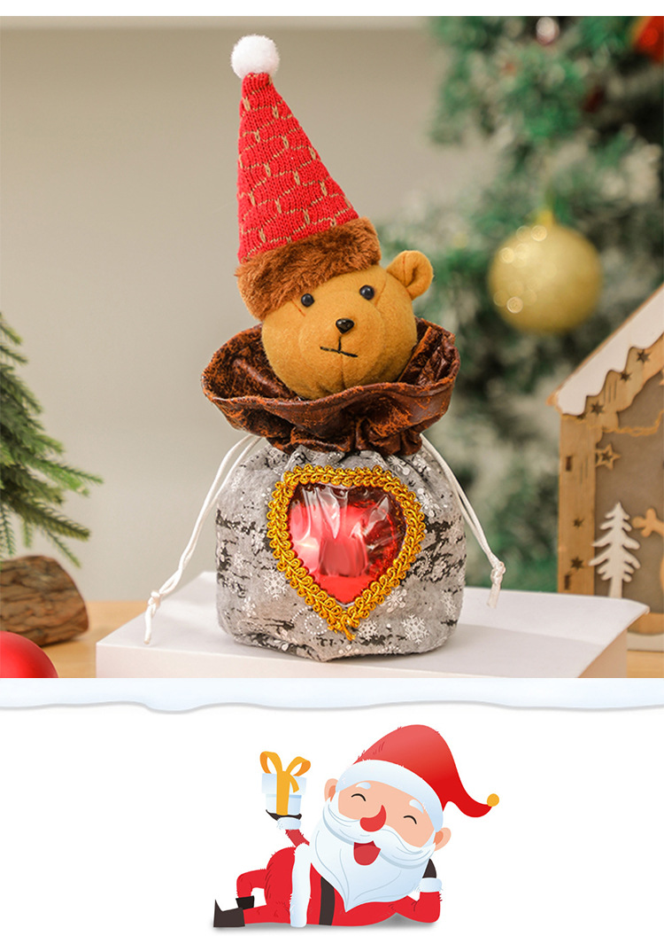 Christmas gift bags, apple bags, Christmas gift bags, plush candies, decorative items, elderly people, snowmen, deer bouquets pic 50