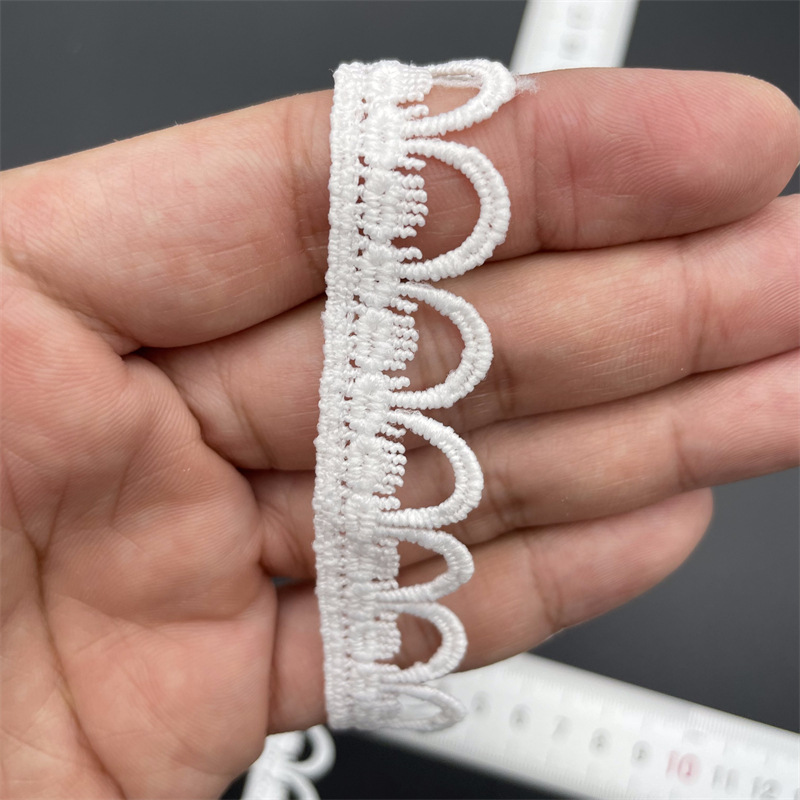 New Lolita embroidery water-soluble lace, milk silk single-sided small flower wave lace, lace with barcode pic 81