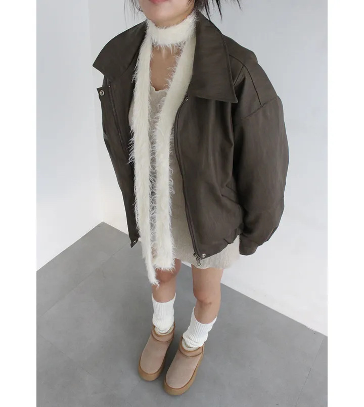 韩国精品网红春季新款纯色仿貂毛性感针织围巾时尚装饰时尚百搭详情9