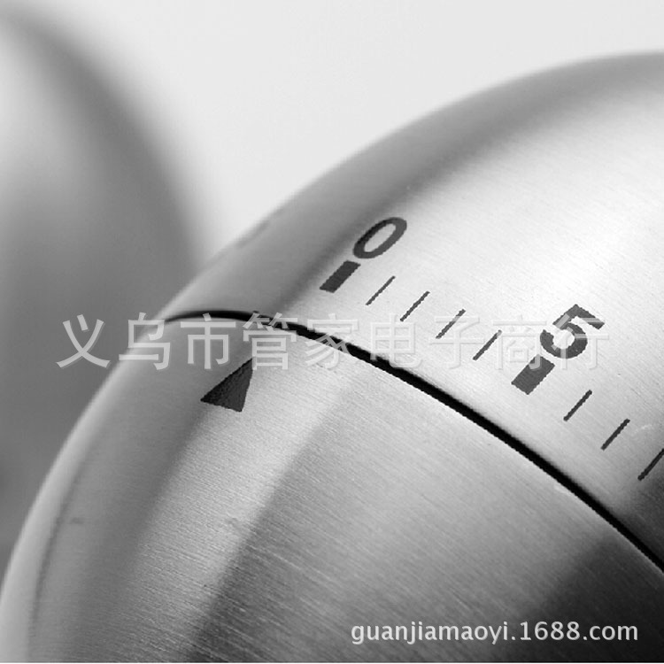 Supply T802 stainless steel timer, countdown timer, kitchen egg-shaped mechanical reminder, egg timer pic 3