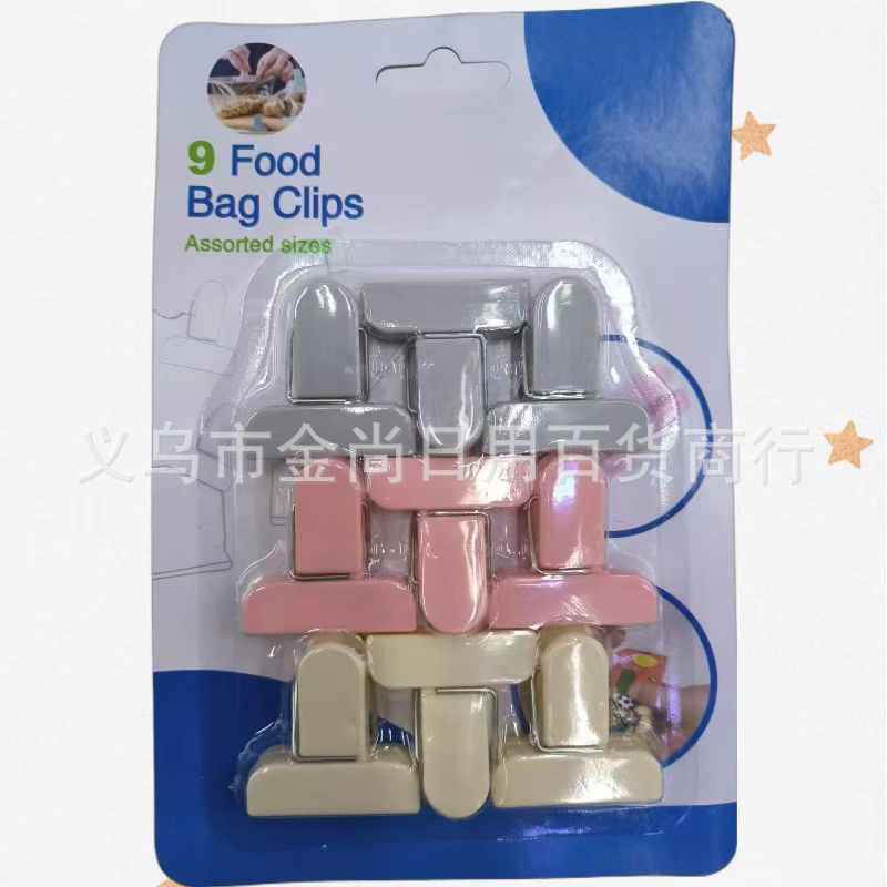 Wholesale in-stock fresh-keeping clamps, household snack moisture-proof sealing clamps, simple plastic bags, food-grade plastic sealing clamps pic 2
