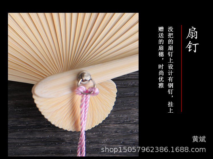 中国风礼品真丝竹扇子日式和风扇百合花系列 折扇批发舞蹈道具扇详情8