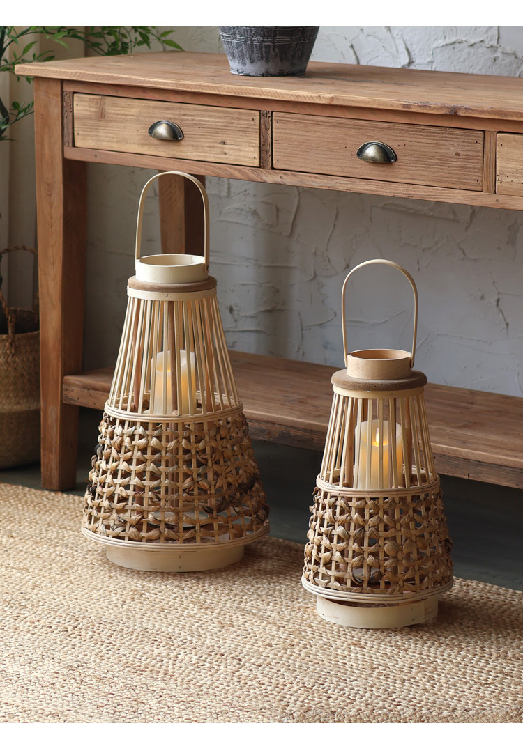Large quantity discounts are available. Wooden wind lanterns, new Chinese-style candles, candlesticks, high-end lanterns, wabi-sabi style model room pic 18