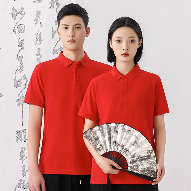 EV9988翻领Polo衫200克珠地棉现货男装零售文化衫工作服印logo详情3