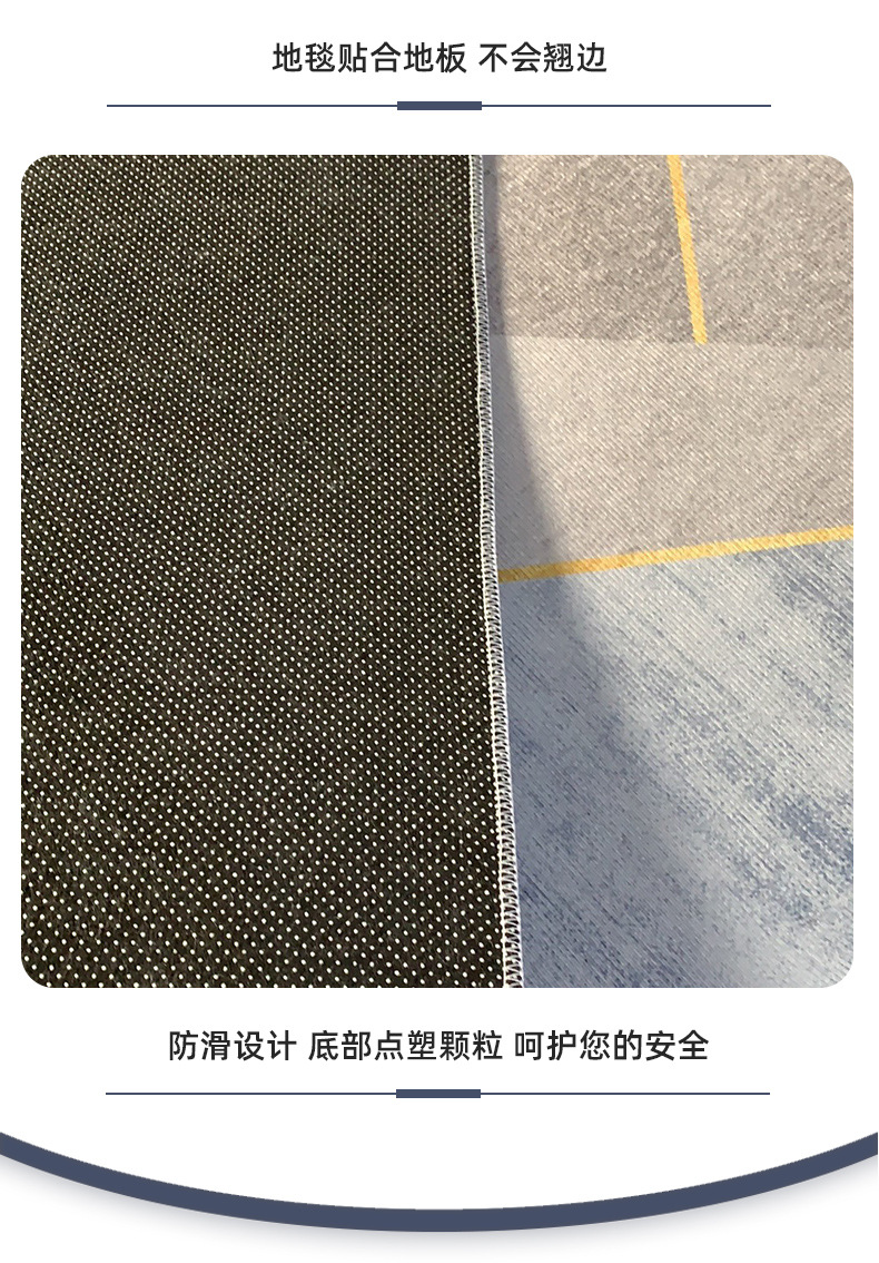 红色喜庆新年兔年水晶绒进门玄关卧室门口地毯防尘防滑地垫防蹭脏详情7