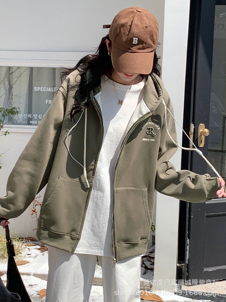 新款女士卫衣2023春季韩版设计感时尚小众圆领宽松女装休闲上衣详情19