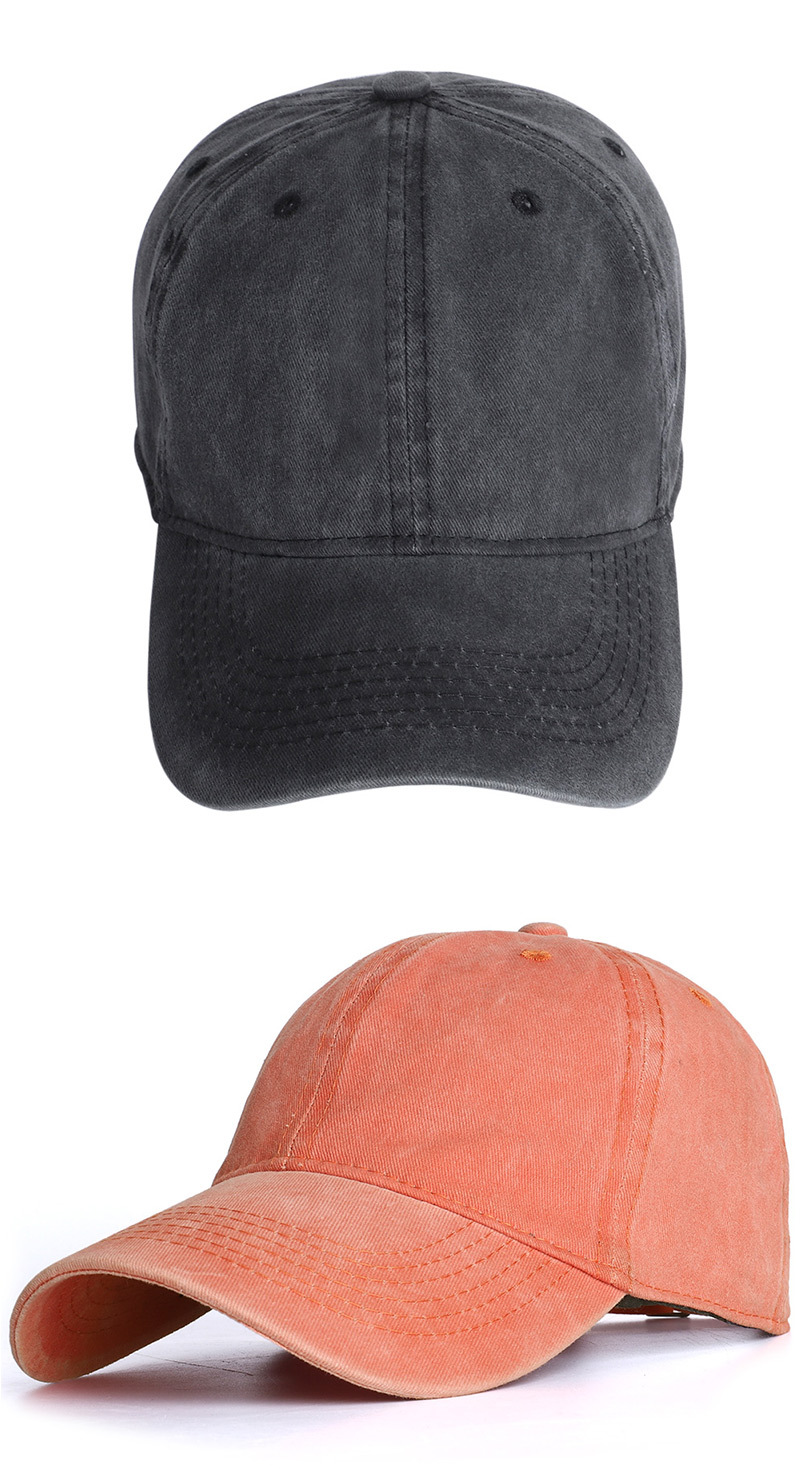 2020 Spring and autumn washed cotton hats, summer outdoor baseball caps, washed baseball caps, polished and aged denim sun hats pic 9
