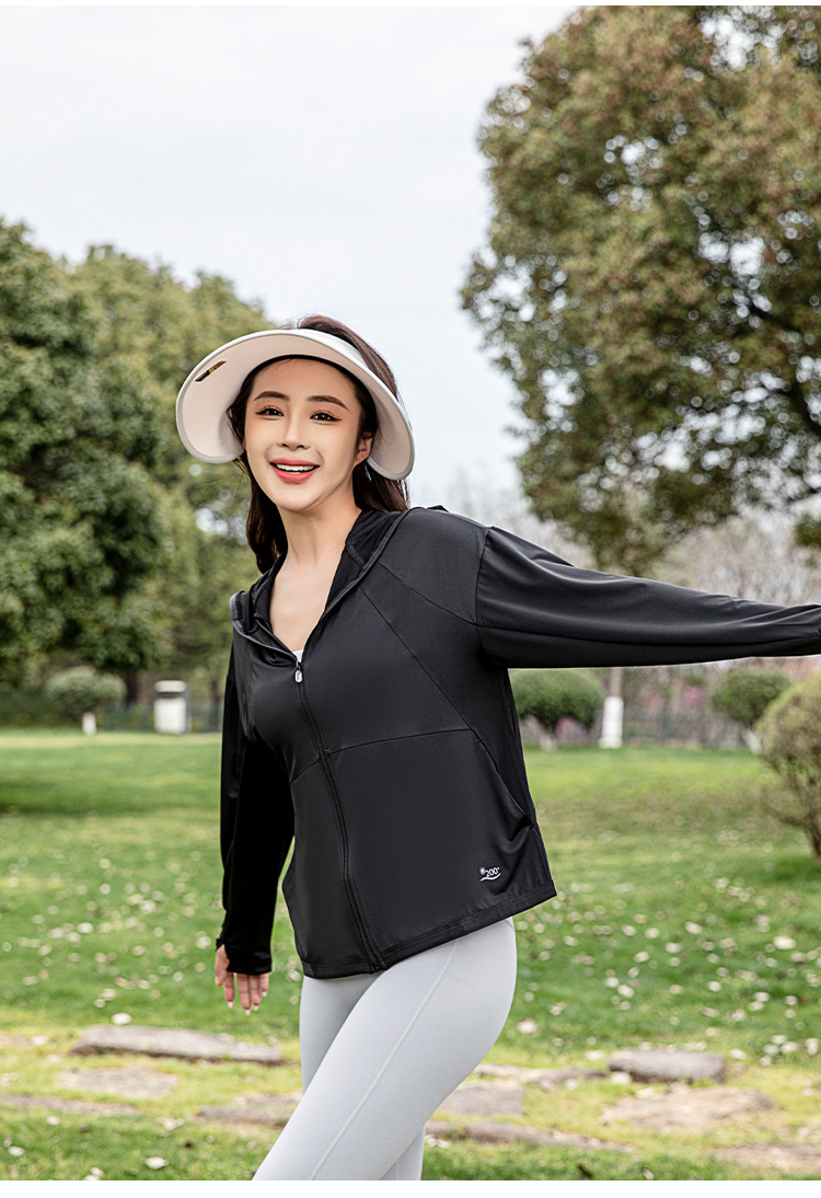 Summer outdoor UPF200+ sun-protective clothing, UV-resistant natural yarn sun-protective clothing for women, thin ice silk sun-protective clothing pic 29