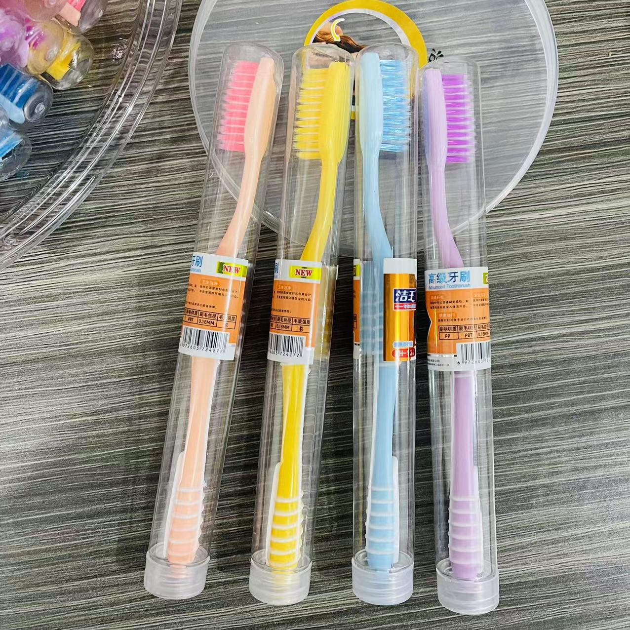 ZH-127 bucket toothbrushes, adult soft-bristled toothbrushes, personal cleaning portable travel household toothbrushes, one-yuan store supply pic 2