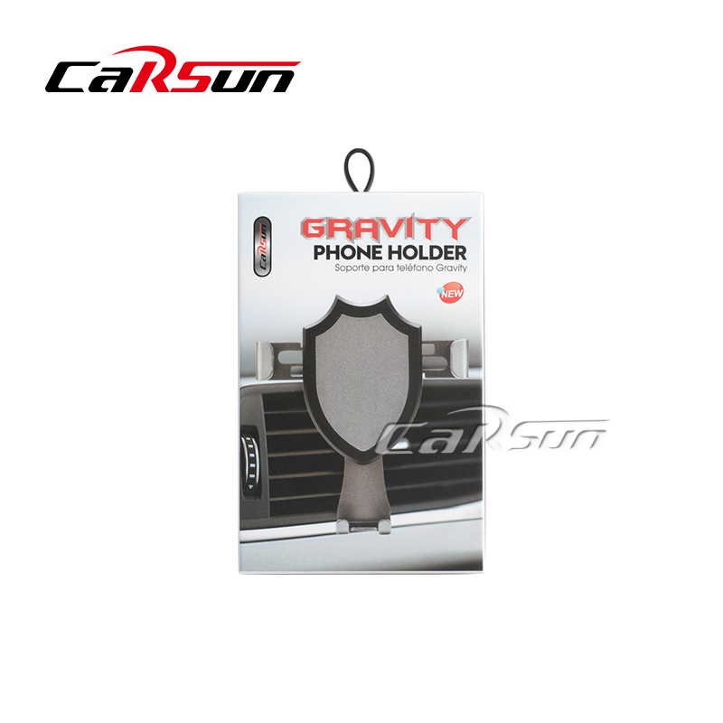 汽车用品导航出风口盾牌车载手机支架金色铝合金车载手机支架批发详情8