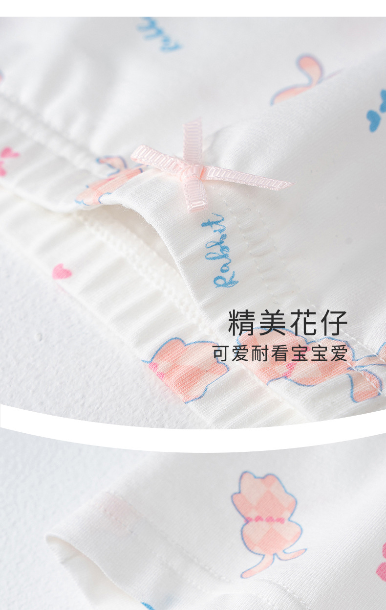 儿童内裤女平角纯棉抑菌中小童批发学生短裤女孩纯棉抗菌儿童四角 pic 11
