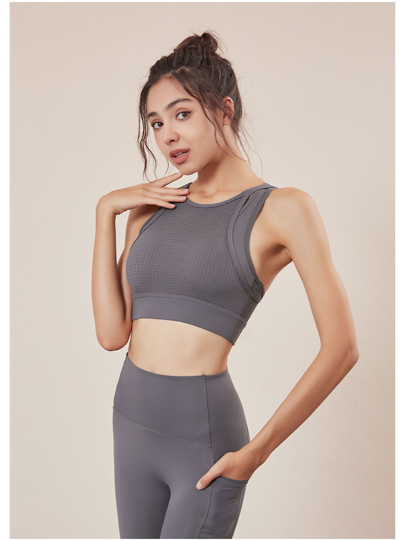 春夏新款运动内衣女减震跑步聚拢文胸健身背心lulu外穿瑜伽服上衣详情24