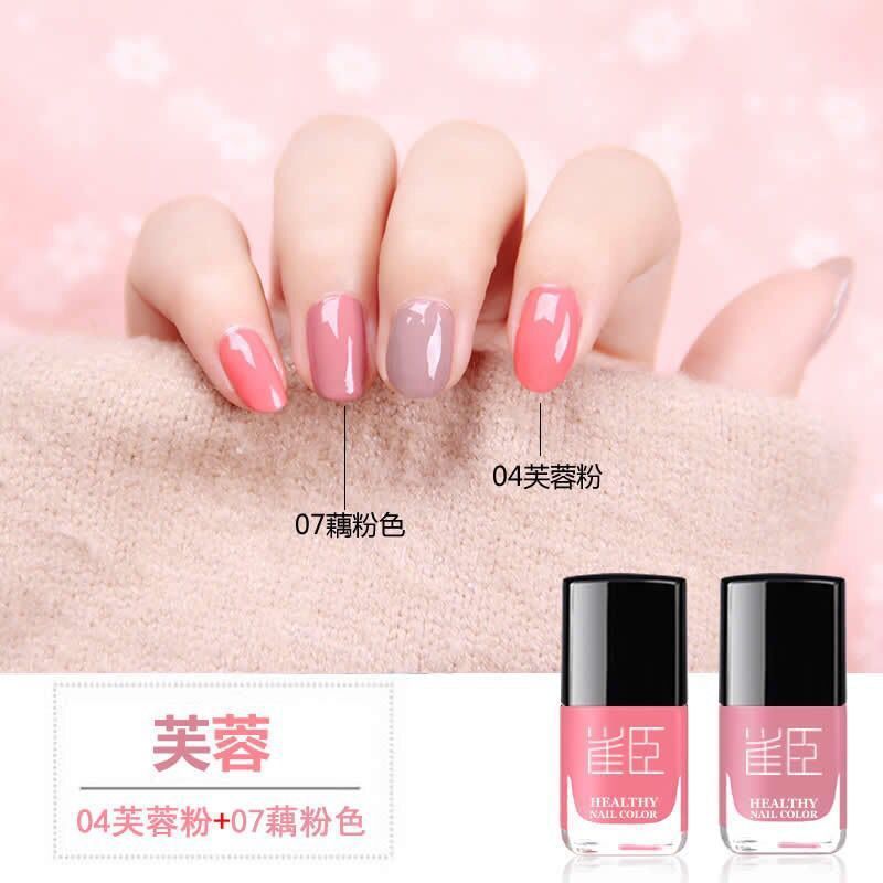 【6 bottles, 9.9】 Nail polish without baking, peelable, water-based, odorless, student set, street stall pic 8