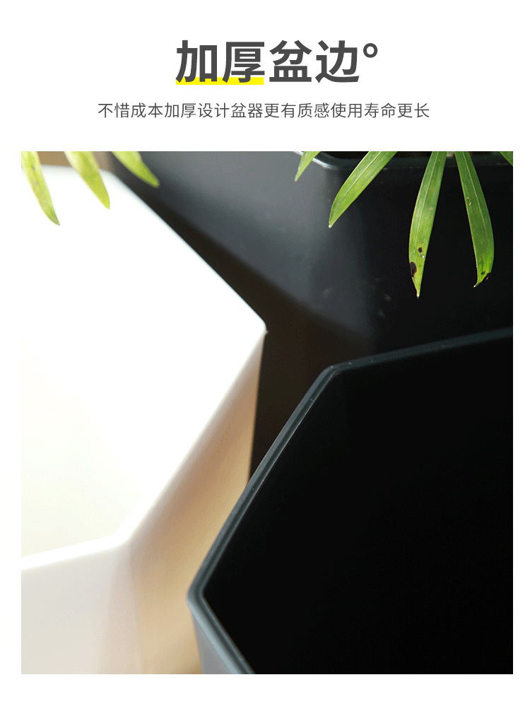 花盆树脂菱形欧式简约花盆客厅办公室大绿植天堂鸟加厚多边形花盆详情7