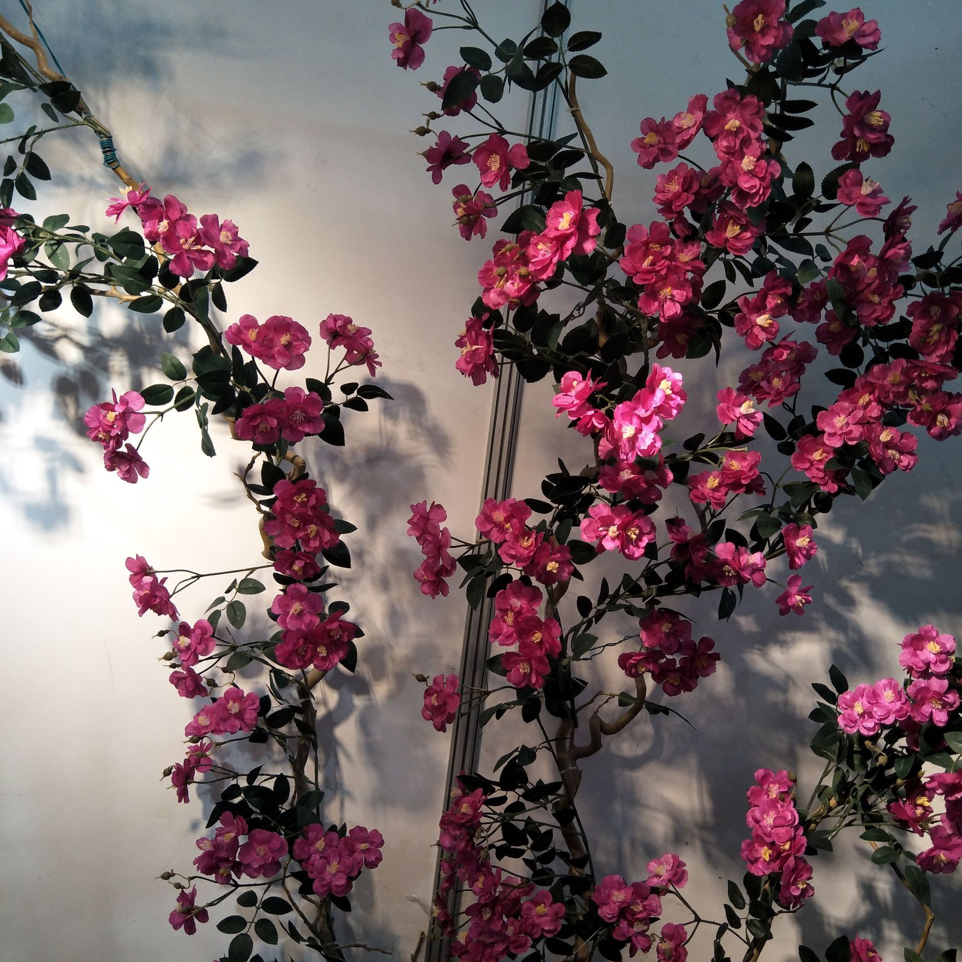 2-meter simulated extended rose flower strip, wedding decoration pipe, decorative flower, simulated vine, simulated flower, crape myrtle vine pic 6