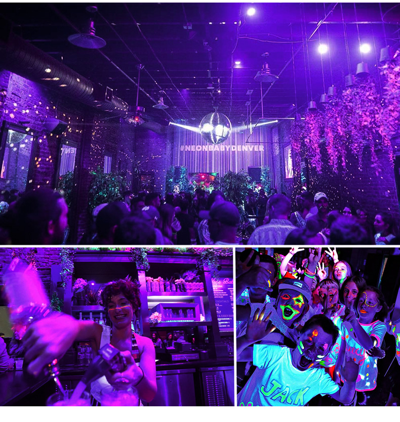 LED purple light floodlight, KTV, bar, haunted house, UV fluorescent curing lamp, outdoor and indoor, waterproof IP66 pic 6