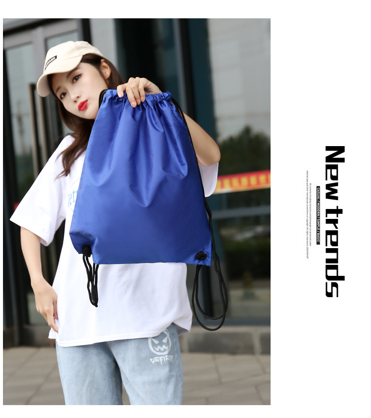 抽绳运动包现货防水马拉松束口袋户外运动收纳双肩背包运动训练包详情13