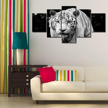 三联黑白黄色的小船油画电脑喷绘油画速卖通亚马逊wish装饰画画芯详情27