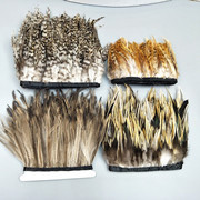 厂家批发珍珠鸡毛彩色羽毛 服装DIY手工工艺品饰品耳环材料野鸡毛详情11