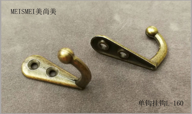 Bronze single hook, antique coat hook, hanging coat hook, small hook, alloy hook, single hook, coat hook, extra small hook pic 2
