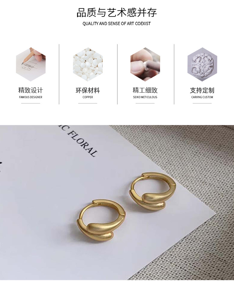 High-end matte, exquisite and small ear rings, ear buckles, unique earrings, new trendy and best-selling earrings and stud earrings in 2024 pic 14