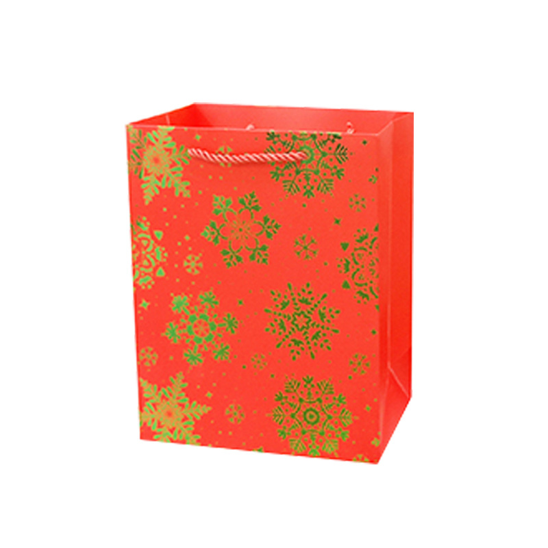 佰世特包装现货烫金新款圣诞节日礼品袋撒粉包装袋手提袋批发外贸详情5