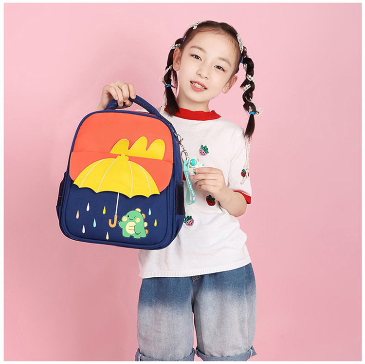 New color-matched cartoon backpack for middle and large classes of primary school students, as well as backpacks for boys and girls in preschool classes pic 21