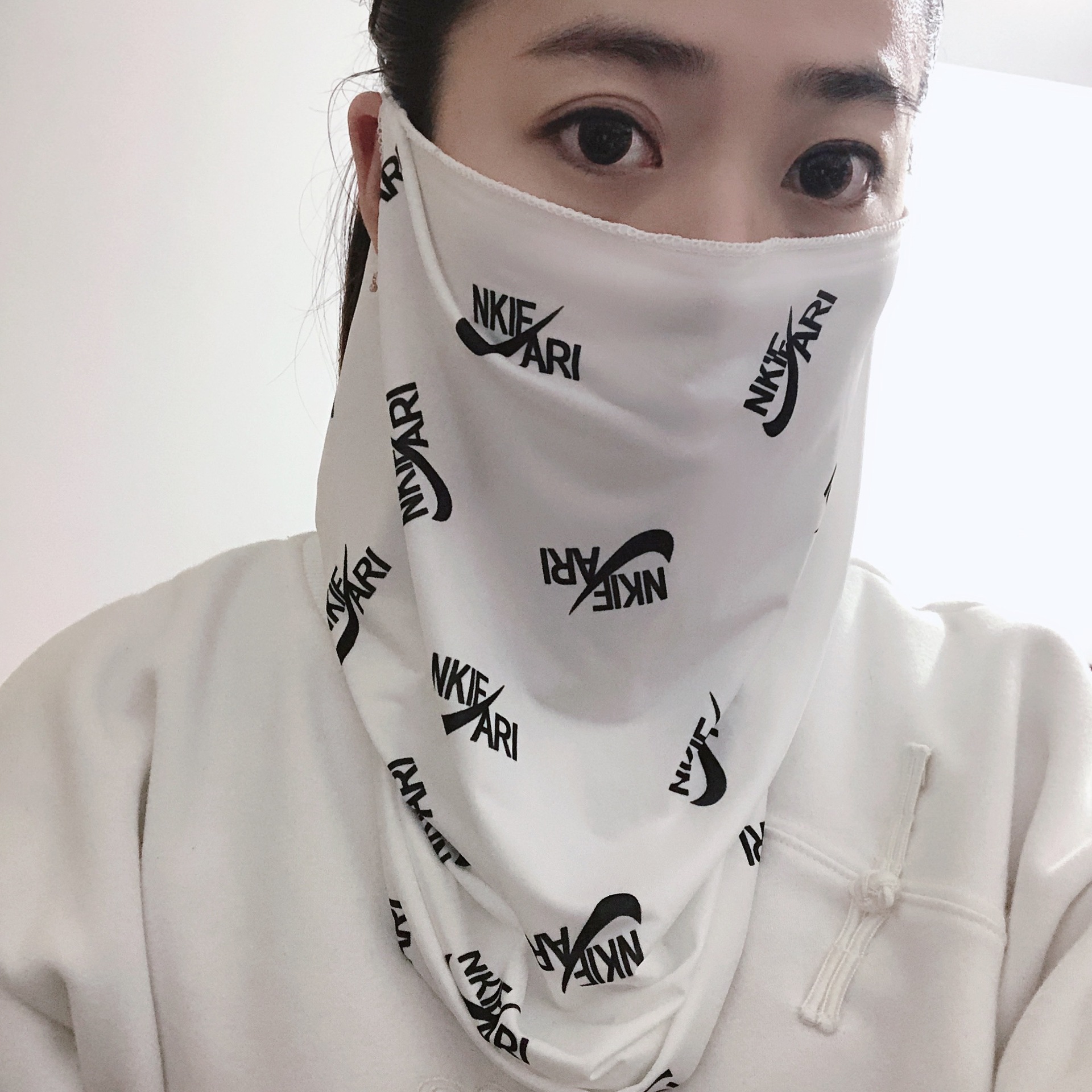 Sun protection mask, UV protection, cashew flower spring and autumn face towel, ear-hanging full-face neck protector, men and women, summer cycling and driving pic 12