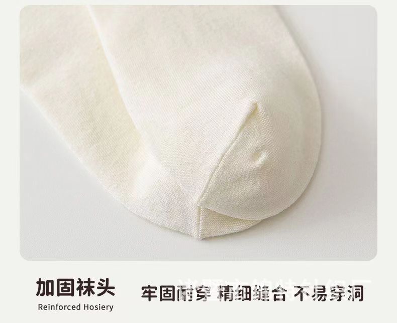 袜子女春秋中筒堆堆袜潮流可爱木耳边袜夏天百搭日系学院纯色薄款详情16