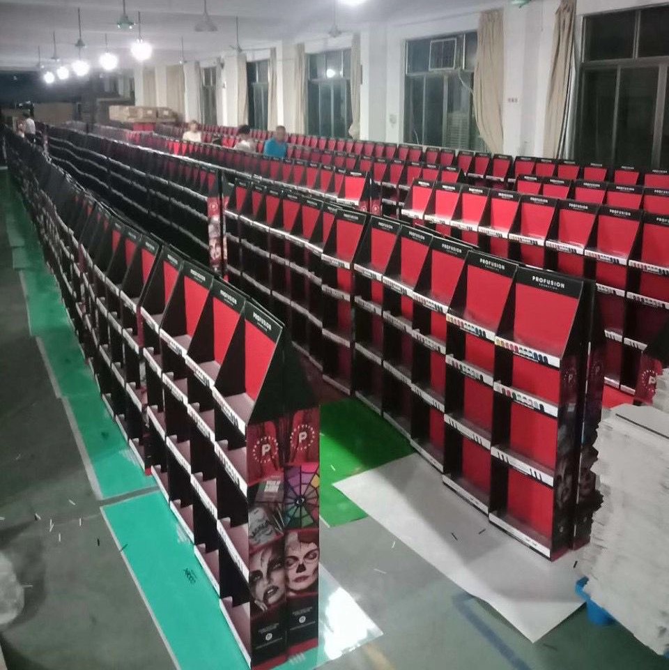 沃尔玛山姆PDQ专供纸货架纸质展示盒饰品陈列架展示架瓦楞展示架详情6