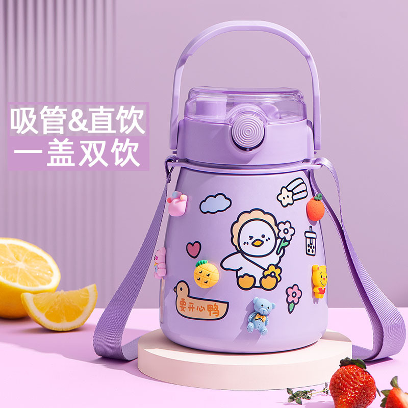 智能双层玻璃水杯男士家用便捷泡茶杯子大容量耐高温茶水分离茶杯详情5