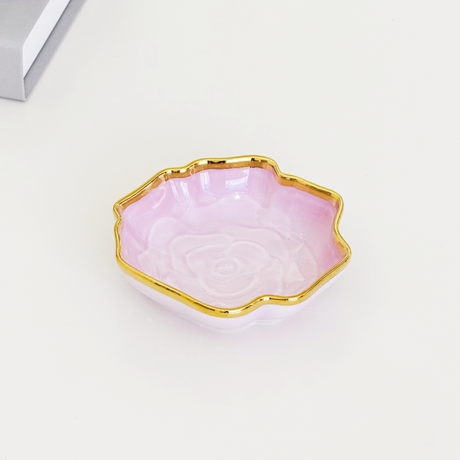 A set of household light luxury and high-end printed bowls, bone China 2024 new style, beautiful ceramic bowls, plates, bowls and tableware pic 25