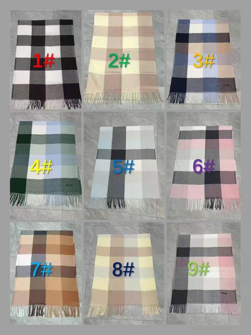 Checkered scarf in European, American and British style, fashionable for autumn and winter commuting, versatile and warm, ins cross-border faux cashmere student shawl pic 19