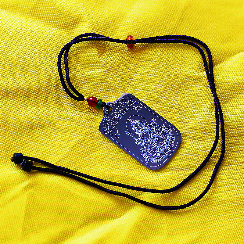 Yanwu stainless steel titanium steel amulets, Heart Sutra, temple scripture pendants, pendants, Buddha amulets, necklaces, and connections pic 3