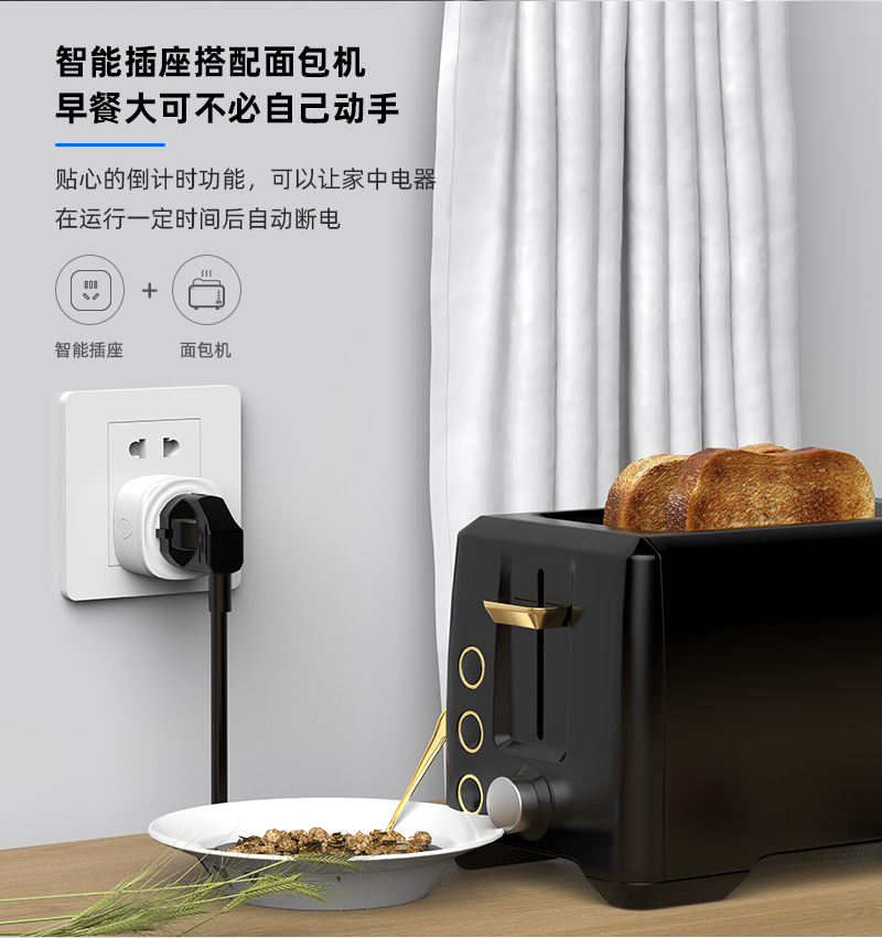 【 Tuya Smart 】wifi smart socket Voice timer Mobile phone control US-spec smart plug Cross-border pic 19