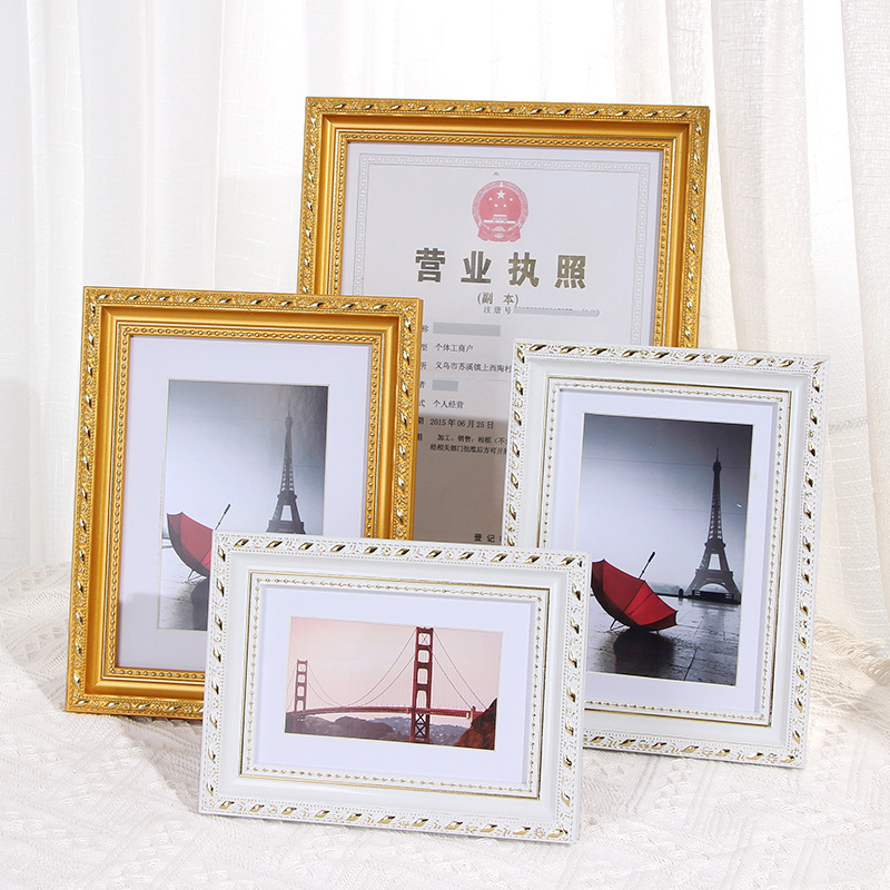 Hollow three-dimensional photo frame, 6-inch photo frame wholesale, wooden picture frame, DIY, dried flower photo frame, A4 wall-mounted photo frame display table pic 8