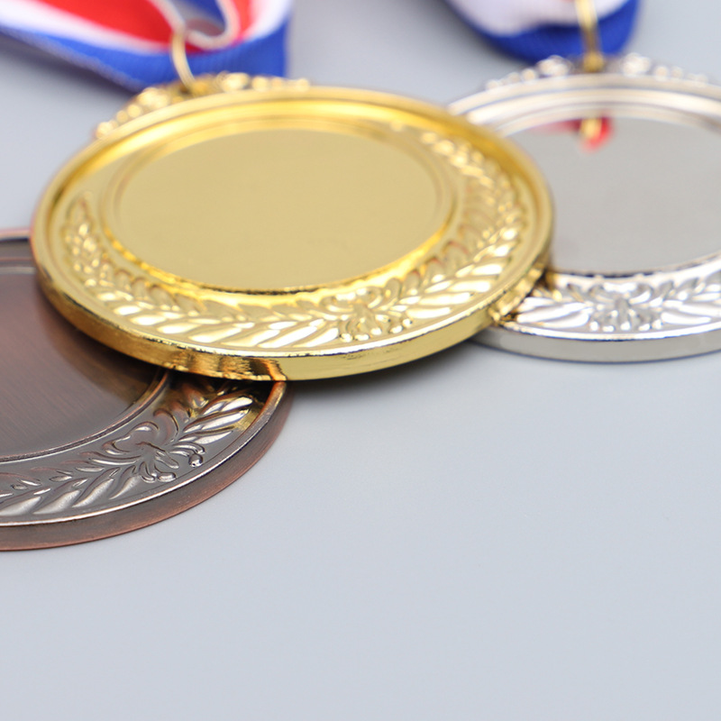 Ready-made universal metal MEDALS, marathon race wheat ear MEDALS, customized school sports meeting competition, kindergarten pic 14