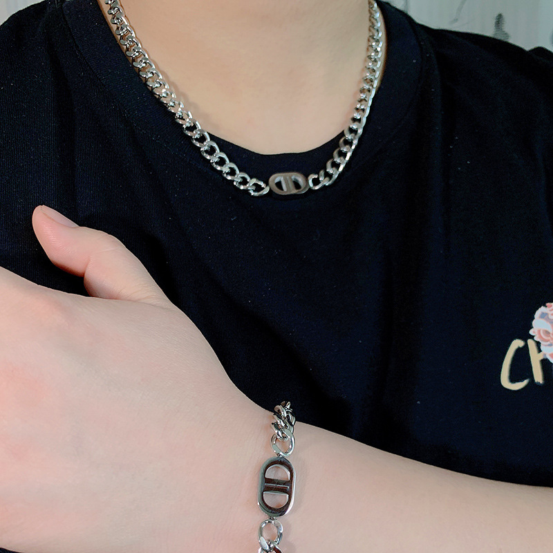 不掉色钛钢项链男潮小众设计高级感男士锁骨链个性街拍学生颈链潮详情49