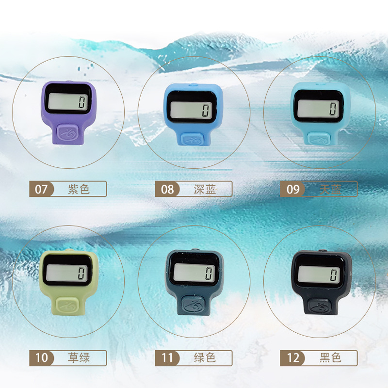 Ring counter, portable electronic counter, mini counter, pedestrian flow counter, transparent box packaging pic 3